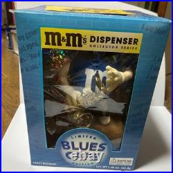 M&M's Limited Edition Blues Cafe Candy Dispenser 25cm New Sealed
