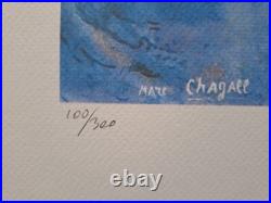 Marc Chagall Signed The Blue Circus Certificate SPADEM Paris