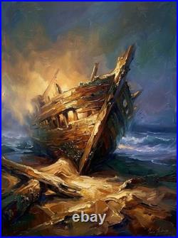 Mario Mendoza Ltd Ed. PRINT Signed Mediterranean Wreck Canvas Pri