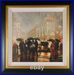 Mark Spain Signed Limited Edition Giclee Print London Evening Lights Framed