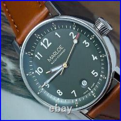 Marloe Haskell Field Standard Green Watch, Manual Wind, Swiss, New Cond, Full Set