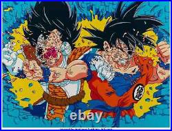 Matt Gondek's Vegeta VS Goku (2017) Ultra Rare Limited Edition 94/100 Framed