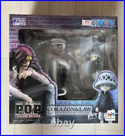 Megahouse One Piece Portrait. Of. Pirates LIMITED EDITION Corazon and Law Figure