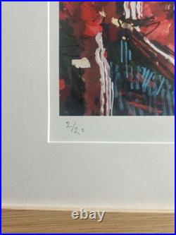 Meirion Jones Cymru Euro'16 Limited Edition Signed Print 2/20 Framed
