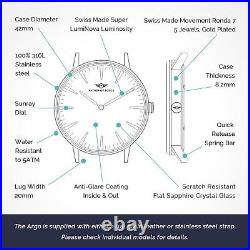 Men's Gold Gloss Limited Edition Swiss Mvt Watch By Nation of Souls RRP £189