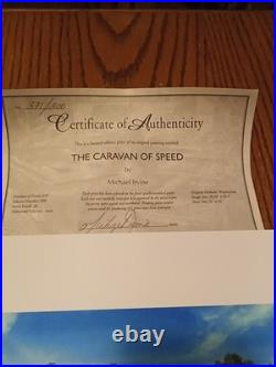 Michael Irvine. The Caravan Of Speed Color Print. 371/800
