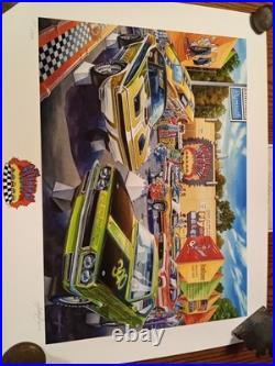 Michael Irvine. The Caravan Of Speed Color Print. 371/800