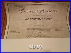 Michael Irvine. The Caravan Of Speed Color Print. 371/800