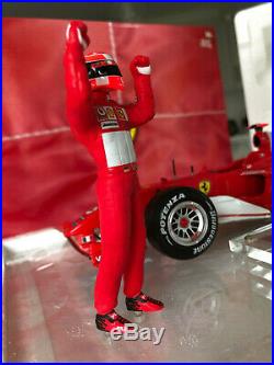 Michael Schumacher 75th Win Ferrari F1 F2004 Hotwheels 118 Race Suit Piece COA