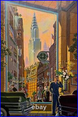 Michael Young CHRYSLER Hand Signed Limited Edition Canvas Serigraph 24 x 35