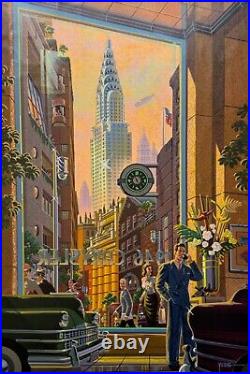 Michael Young CHRYSLER Hand Signed Limited Edition Canvas Serigraph 24 x 35