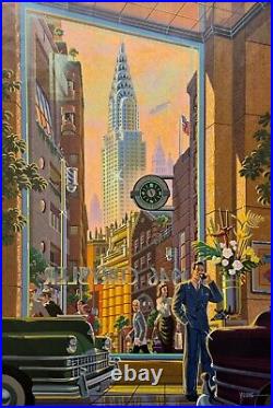 Michael Young CHRYSLER Hand Signed Limited Edition Canvas Serigraph 24 x 35