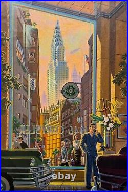 Michael Young CHRYSLER Hand Signed Limited Edition Canvas Serigraph 24 x 35