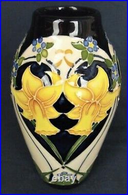 Moorcroft IN LOVE Daffodil vase limited edition of only 50 pieces worldwide