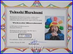 Murakami Takashi Signed Doraemon Here We Go! Certificate