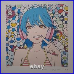 Murakami Takashi Signed Mebae Smile Certificate