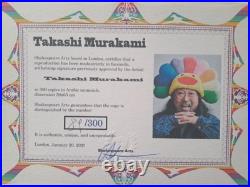 Murakami Takashi Signed Mebae Smile Certificate