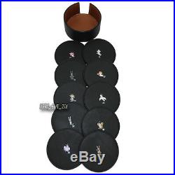 NWT Coach X Gary Baseman Leather Coaster 10 Piece Set Limited Edition 64364