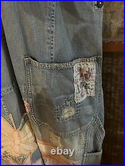 NWT SO RARE Limited Edition Pocket withLove Patch Magnolia Pearl Love Overalls