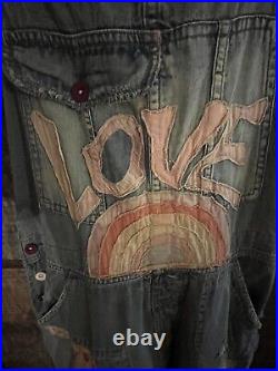 NWT SO RARE Limited Edition Pocket withLove Patch Magnolia Pearl Love Overalls