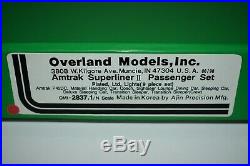 N Brass Overland 2837.1 Amtrak Superliner II Passenger Car 9 Piece Set J10975