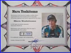 Nara Yoshitomo Signed Peace of Mind Certificate