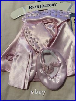 New Bear Factory Pink Evening Dress Prom Outfit 4 Piece Limited Edition Rare