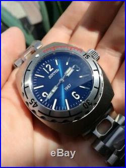 New Vostok Amphibia 1967 Blue face Diver Watch Limited Edition 500 pieces