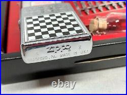 New ZIPPO 1994 Limited Edition GAME Chess Magnetic Board Lighter w Pieces Set