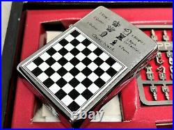 New ZIPPO 1995 Limited Edition GAME Chess Magnetic Board Lighter w Pieces Set
