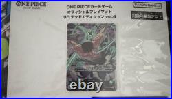 ONE PIECE Card Game Offcial Playmat Limited Edition Vol. 4 Zoro Promo Card Japan