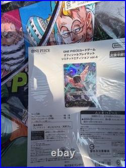 ONE PIECE Card Game Official Playmat Limited Edition Vol. 4 Zoro with Promo Card