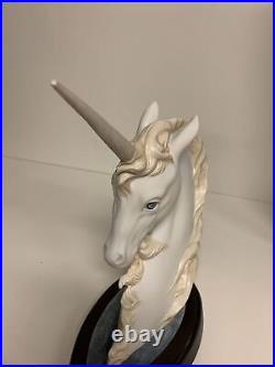 Oldham Porcelain Unicorn Limited Edition To 450 Pieces. 11 Tall With Base