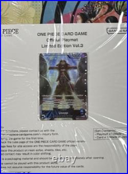 One Piece TCG Sealed Official Playmat Limited Edition Vol 3w English Promo