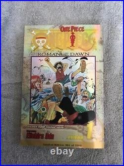 One Piece Vol. 1 Limited Edition 2003 Manga(364 of 5000) English Shiny Gold Cover