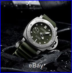 PANERAI PAM01055 Submersible Verde Militare Limited Edition only 500 pieces
