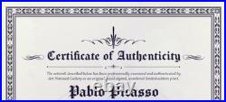 Pablo Picasso Hand-Signed Original Print With COA and +$3,500 USD Appraisal