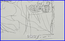 Pablo Picasso, Original Hand-signed Lithograph with COA & Appraisal of $3,500