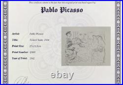 Pablo Picasso, Original Hand-signed Lithograph with COA & Appraisal of $3,500