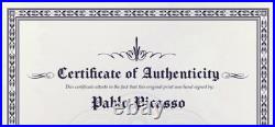 Pablo Picasso, Original Hand-signed Lithograph with COA & Appraisal of $3,500