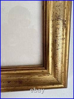 Peter Piech Signed Linocut Print Modernist Figures Blue Woodcut Framed. Art