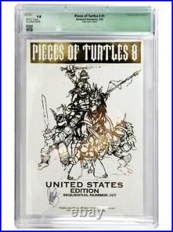 Pieces Of Turtles 8 #1 CGC 9.8 Kickstarter Gold Edition Signed Dave Sim TMNT