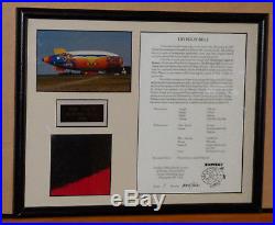 Pink Floyd Piece of 1994 Division Bell Airship Limited Edition Framed