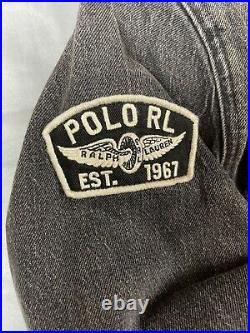 Polo Ralph Lauren For Men Denim Racing Patch Jacket XXL 2XL