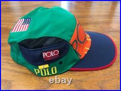 Polo Ralph Lauren Hi Tech Side Pocket Limited Edition Flag 5 Panel S/m Patch Hat