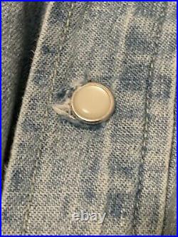 Polo Ralph Lauren Limited Edition Western Patchwork Denim Button Down Shirt Sz M