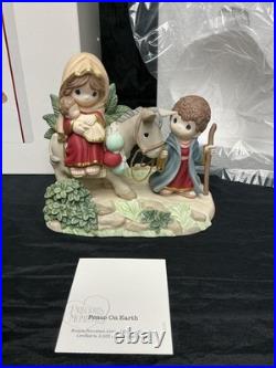 Precious Moments Peace On Earth Bisque Porcelain Limited Edition Figurine 241031