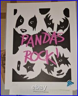 Pure Evil Panda's Rock Signed Limited Edition Print from Banksy's Company POW