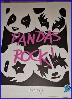 Pure Evil Panda's Rock Signed Limited Edition Print from Banksy's Company POW