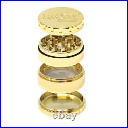 RAW Ethereal 60mm 4 Piece Grinder Gold Plated Stainless Steel Limited Edition Pr